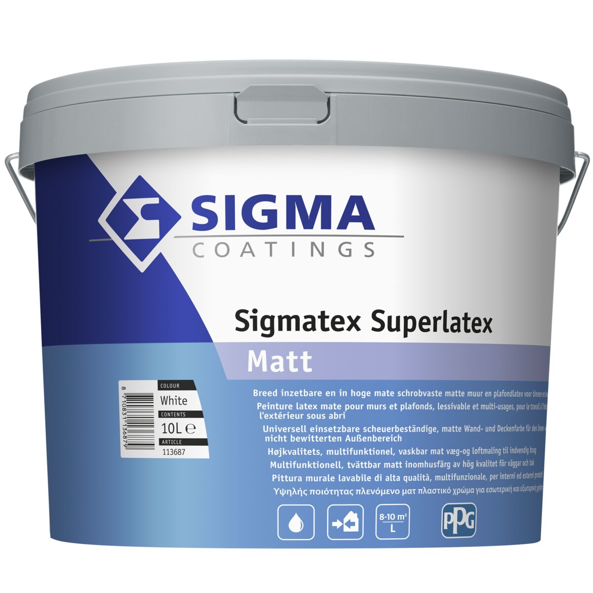 Aan tetraëder shuttle Sigmatex Superlatex Matt - Sigma.be